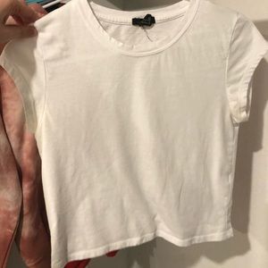 Simply White Cropped Tee